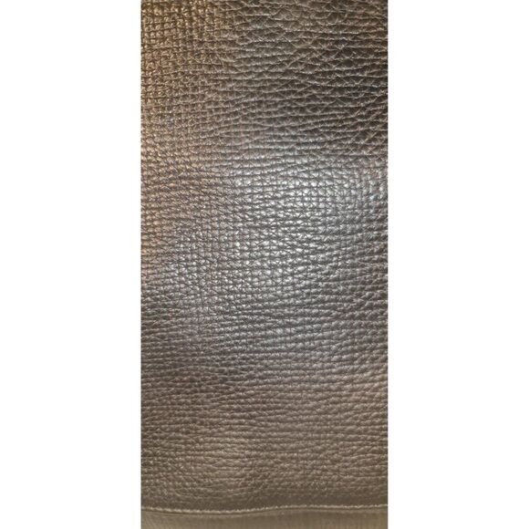 BALLY MIKAEL Black Textured Pebbled Leather Top Handles Tote Bag Medium Travel - Picture 5 of 16